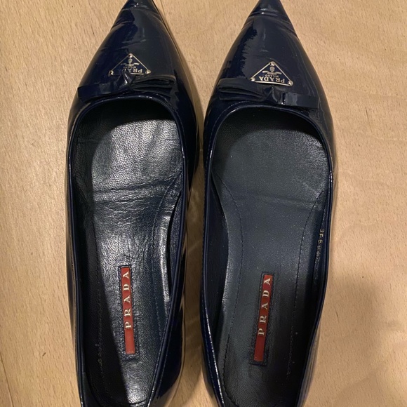 Prada Ballet Flat Shoes - EU 37 1/2 (Size 7) - Picture 6 of 7